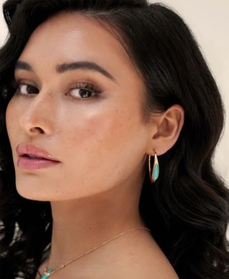 Turquoise Solstice Hoops