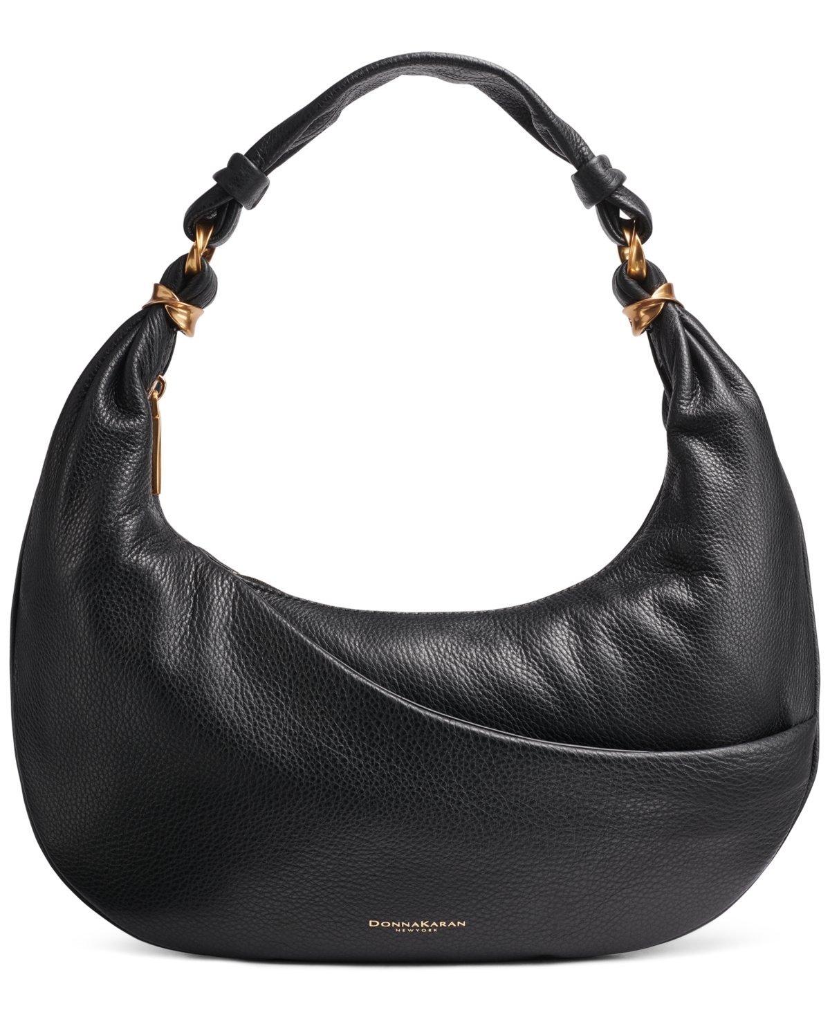 Donna Karan Gabardine Mini Hobo Shoulder Bag
