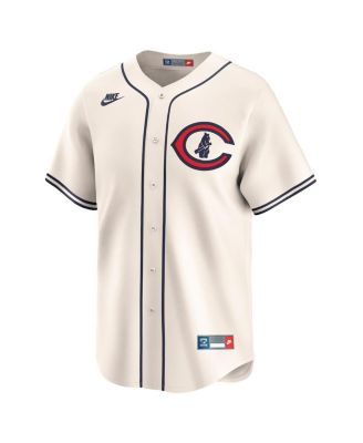 Men's Seiya Suzuki Cream Chicago Cubs Throwback Cooperstown Collection Limited Jersey
