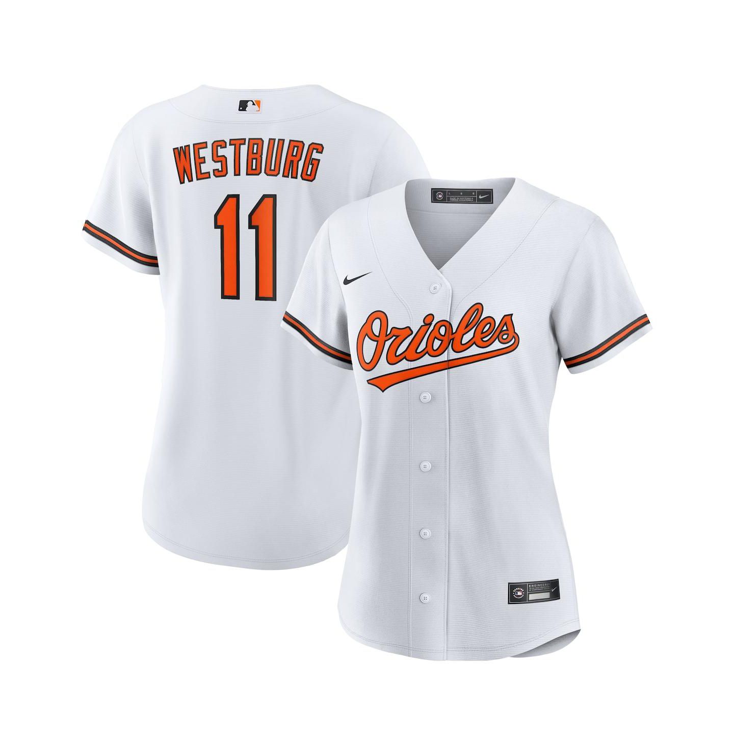 Женский топ Nike Jordan Westburg White Baltimore Orioles Home Replica Jersey — фото 1