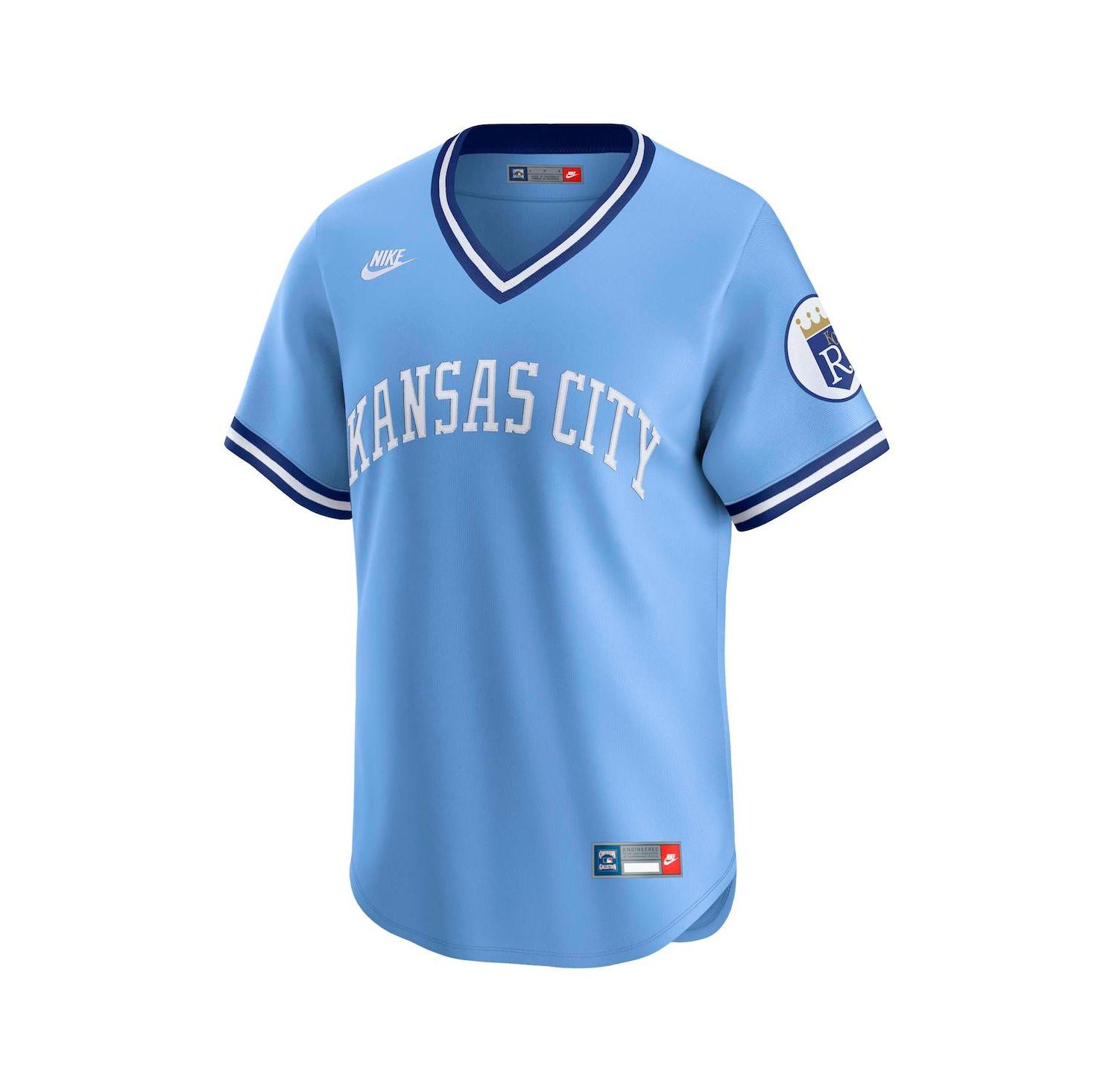 Men's Bo Jackson Light Blue Kansas City Royals Throwback Cooperstown Collection Limited Jersey