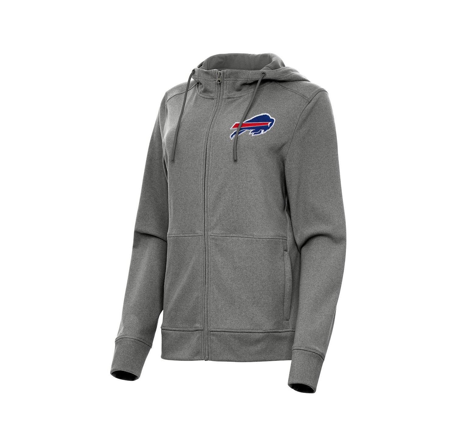 Women's Heather Charcoal Buffalo Bills Seeker Full-Zip Hoodie Jacket