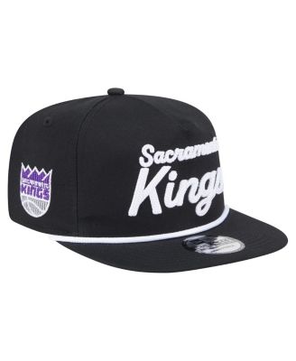 New Era - Men's&nbsp;Black Sacramento Kings Team Text Golfer Snapback Hat