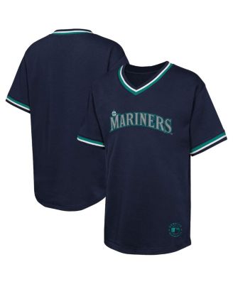 Outerstuff - Big Boys and Girls Navy Seattle Mariners Relief Pitcher V-Neck T-Shirt