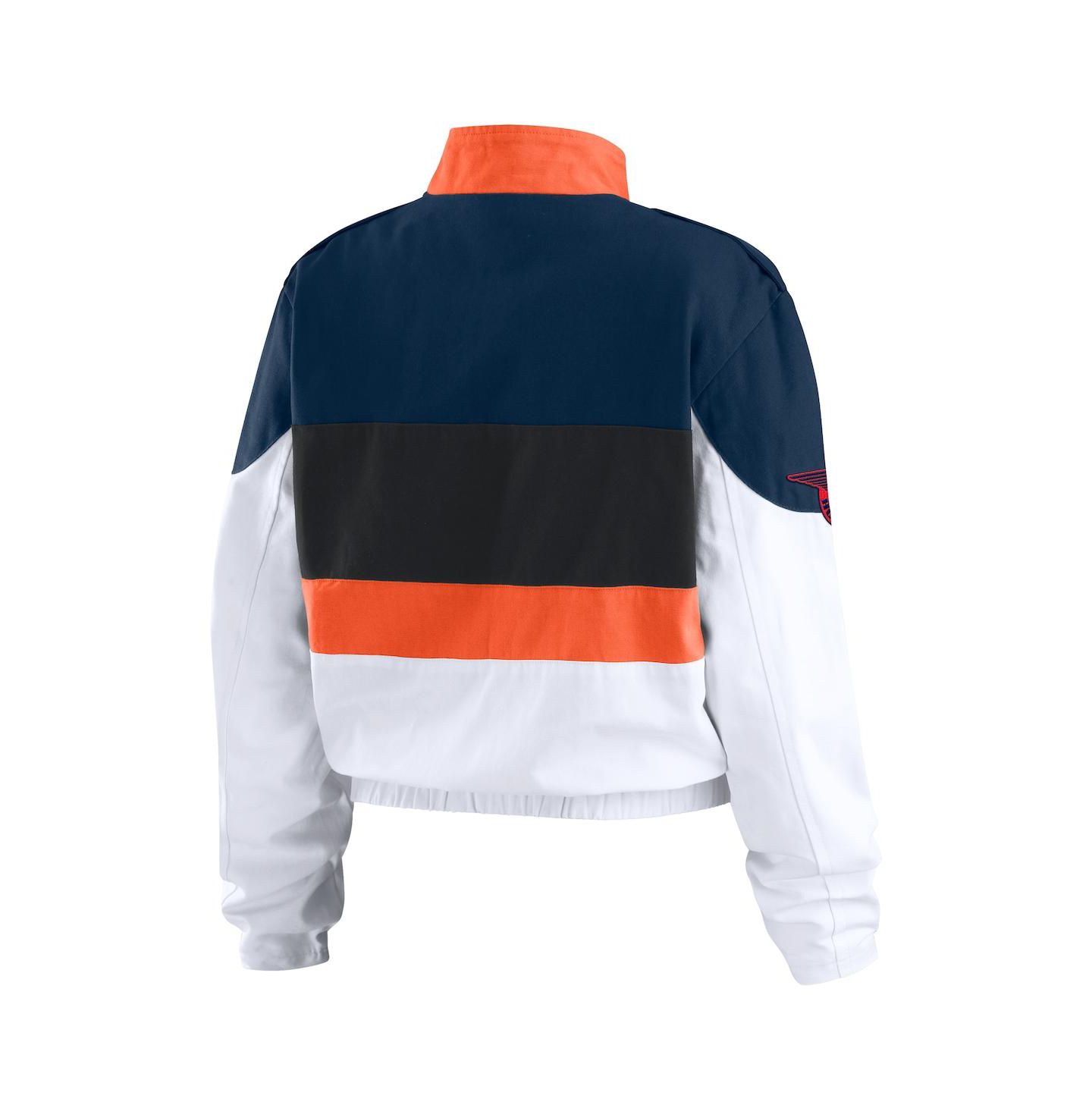 Женская куртка WEAR by Erin Andrews Orange/White Houston Astros Racing Full-Zip — фото 2