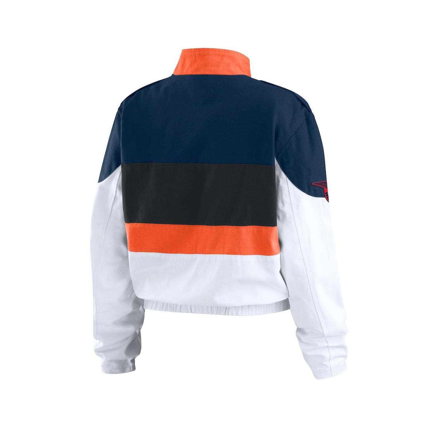 Women's Orange/White Houston Astros Racing Full-Zip Jacket