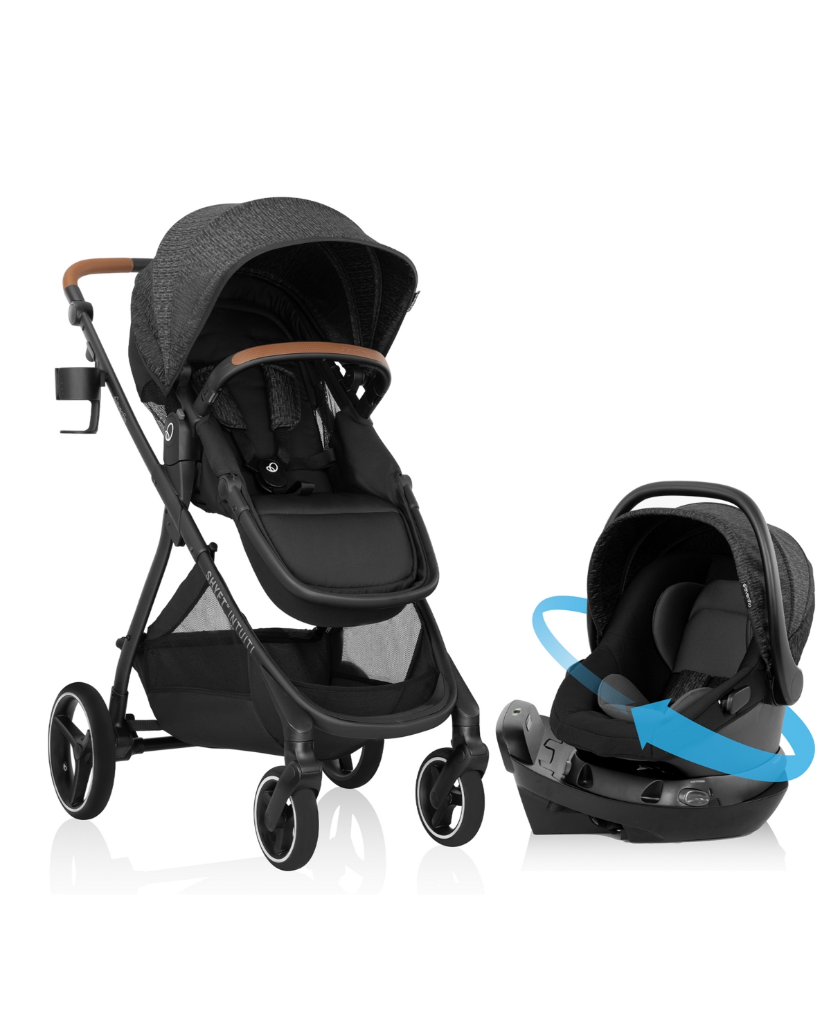 Evenflo Baby Shyft Intuiti Travel System Car Seat and Stroller