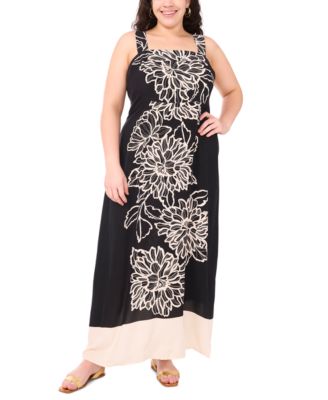 Vince Camuto - Plus Size Square-Neck Sleeveless Maxi Dress