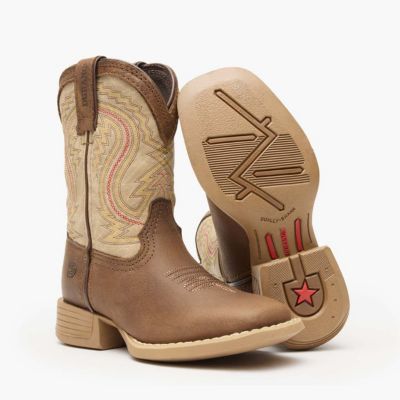 Kids Lil' Rebel Pro Kids' Coffee and Bone Western Boot