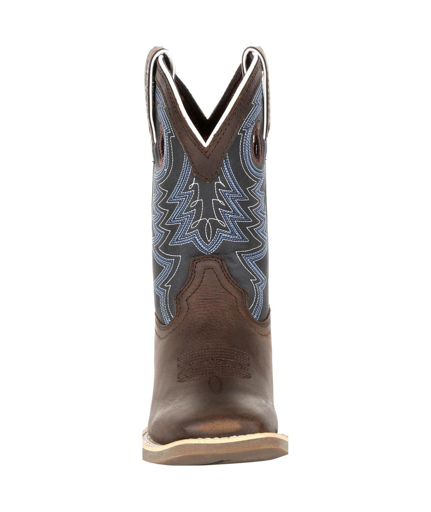 Ботинки Durango Lil' Rebel Pro Blue Western для мальчиков, цвет: Коричневый / Синий — фото 4
