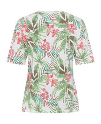 Women's Tropical Print T-Shirt