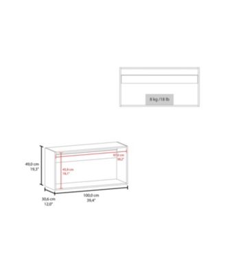 Burbank Wall Cabinet, 2 Doors, White