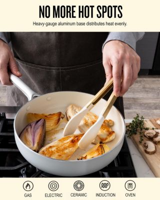 Mobi Nonstick Ceramic Cookware Set 8-Piece Set - Easy to Clean, Oven Safe and Made without PFAS, PFOA & PTFE