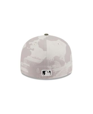Men's Light Beige/Olive Miami Marlins 2025 Armed Forces Day Low Profile 59FIFTY Fitted Hat