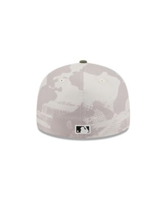 Men's Light Beige/Olive Boston Red Sox 2025 Armed Forces Day Low Profile 59FIFTY Fitted Hat