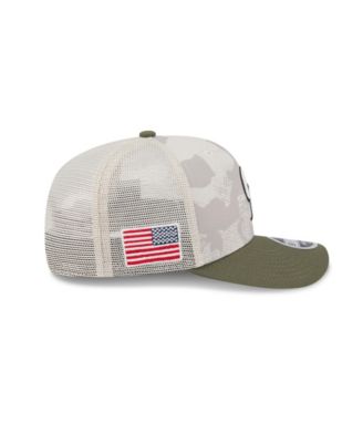 Men's Light Beige/Olive Colorado Rockies 2025 Armed Forces Day 9SEVENTY Adjustable Hat