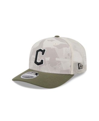New Era - Men's Light Beige/Olive Cleveland Guardians 2025 Armed Forces Day 9SEVENTY Adjustable Hat