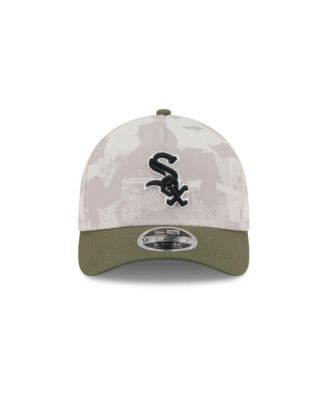 Men's Light Beige/Olive Chicago White Sox 2025 Armed Forces Day 9FORTY M-Crown A-Frame Adjustable Hat