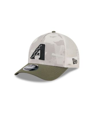New Era - Men's Light Beige/Olive Arizona Diamondbacks 2025 Armed Forces Day 9FORTY M-Crown A-Frame Adjustable Hat