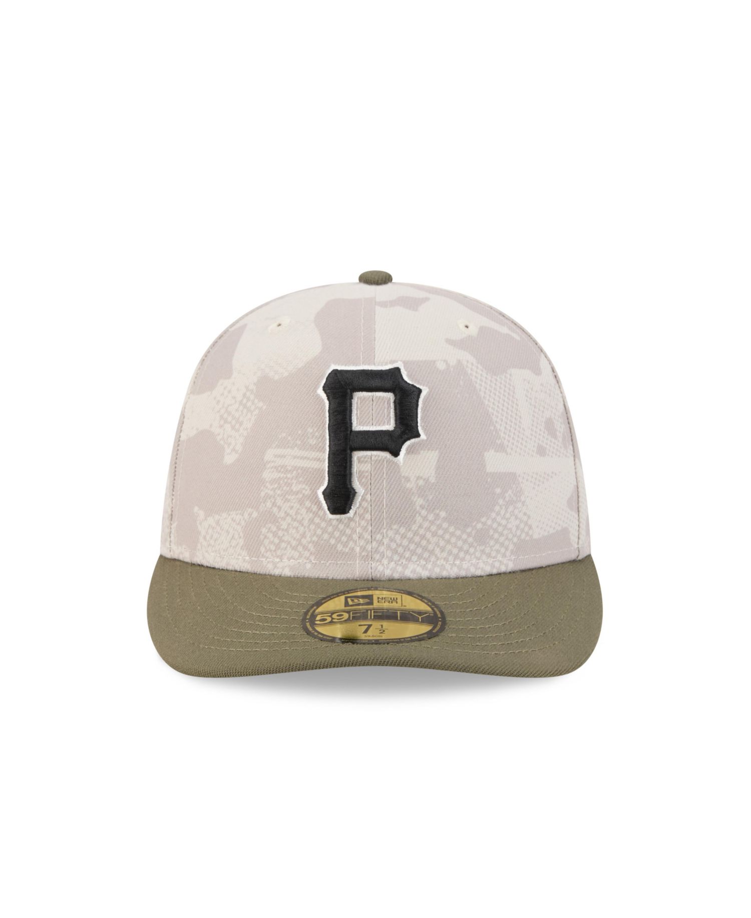 Men's Light Beige/Olive Pittsburgh Pirates 2025 Armed Forces Day 59FIFTY Fitted Hat