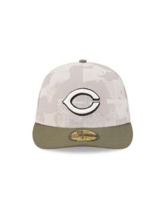 Men's Light Beige/Olive Cincinnati Reds 2025 Armed Forces Day 59FIFTY Fitted Hat