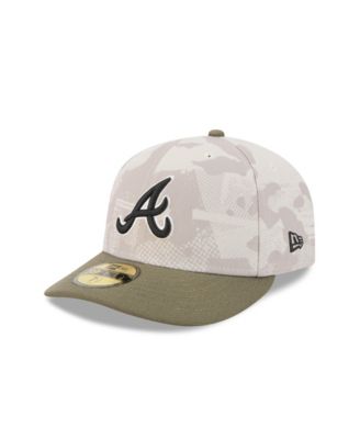 New Era - Men's Light Beige/Olive Atlanta Braves 2025 Armed Forces Day 59FIFTY Fitted Hat