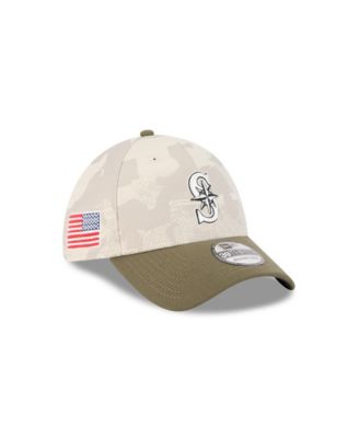 Men's Light Beige/Olive Seattle Mariners 2025 Armed Forces Day 39THIRTY Flex Hat