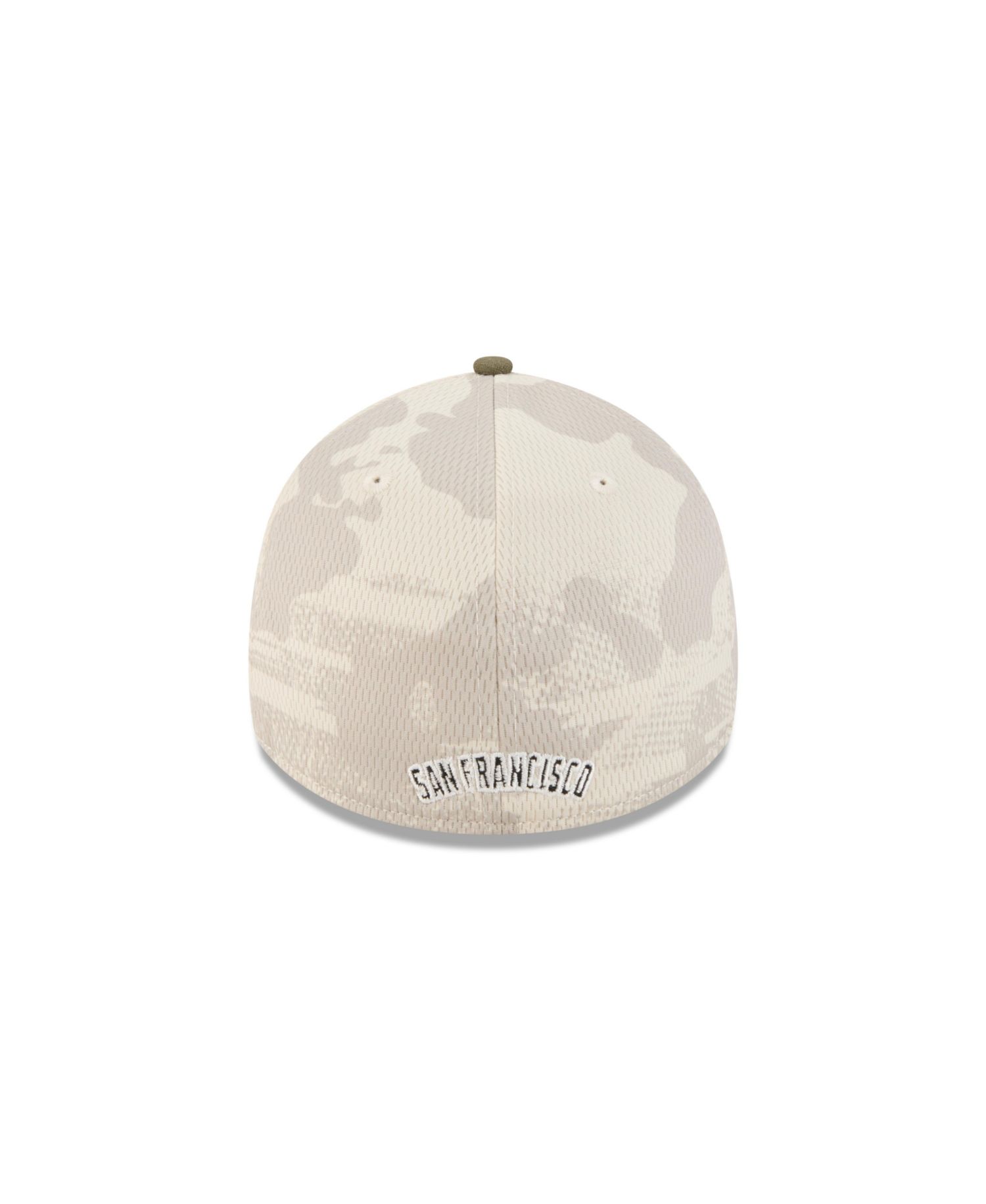 Men's Light Beige/Olive San Francisco Giants 2025 Armed Forces Day 39THIRTY Flex Hat