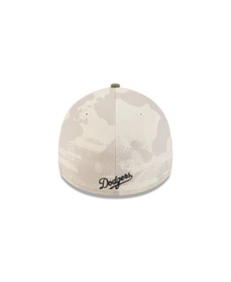 Men's Light Beige/Olive Los Angeles Dodgers 2025 Armed Forces Day 39THIRTY Flex Hat