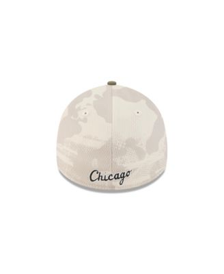Men's Light Beige/Olive Chicago White Sox 2025 Armed Forces Day 39THIRTY Flex Hat
