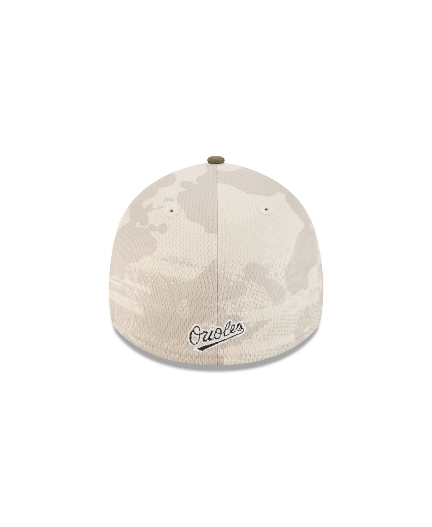 Men's Light Beige/Olive Baltimore Orioles 2025 Armed Forces Day 39THIRTY Flex Hat