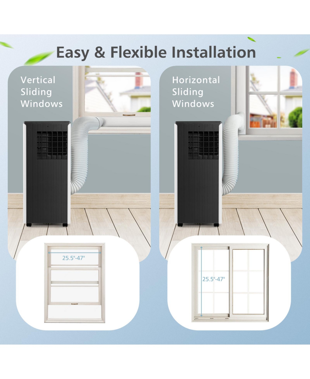 8000 Btu Portable Air Conditioner with Cool Humidifier