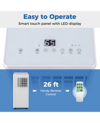 10000 BTU Portable Air Conditioner Cools up to 350 Sq wth 24H Timer