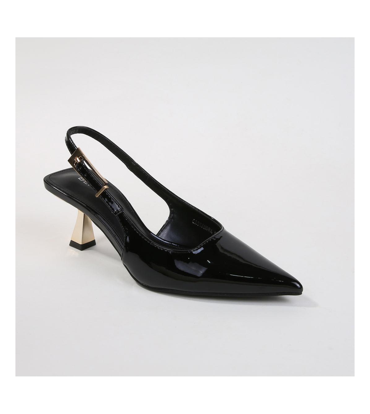 Cassandra Slingback Kitten Heels - Beige