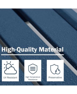 Outdoor Adirondack Ottoman, HDPE Adirondack Chair Ottoman, Outdoor Patio Weather Resistant  for Patio, Porch, Backyard, Garden, Lawn, Deck