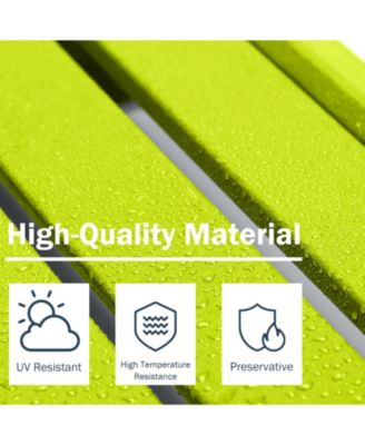 Outdoor Adirondack Ottoman, HDPE Adirondack Chair Ottoman, Outdoor Patio Weather Resistant  for Patio, Porch, Backyard, Garden, Lawn, Deck