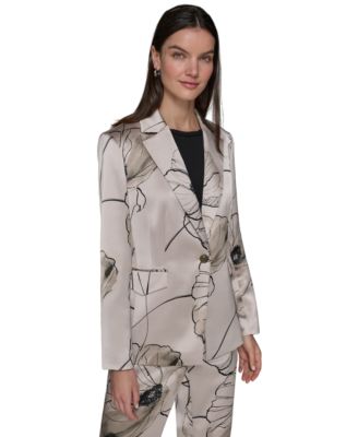 KARL LAGERFELD PARIS - Women's Printed Satin Jacket