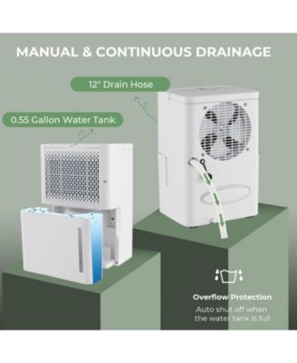 2000 Sq. Ft 32 Pint Dehumidifier with Continuous/Drying/Auto Mode