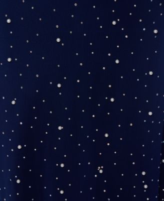 Juniors' Embellished Off-The-Shoulder Gown