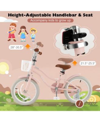 16" Kids Bike for Boys and Girls Aged 3-8 Years with Training Wheels