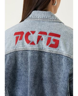 Women's Free Heaven Inside Out Blue Cotton Jacket