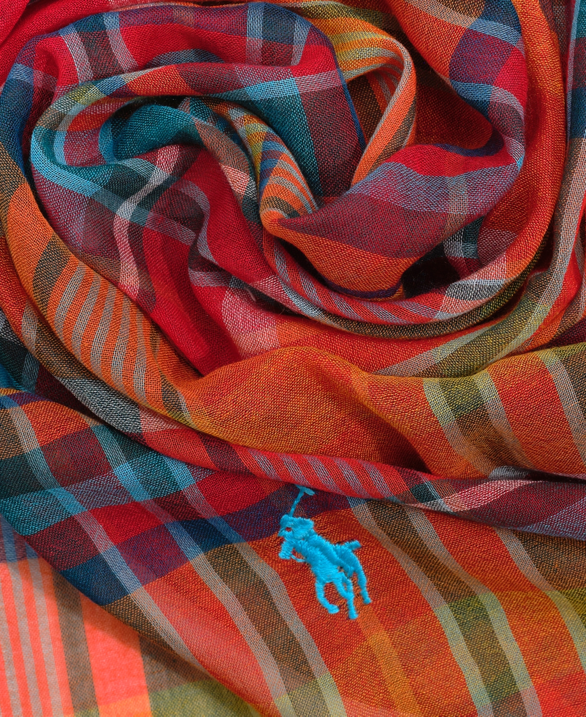 Polo Ralph Lauren Men's Bright Plaid Scarf