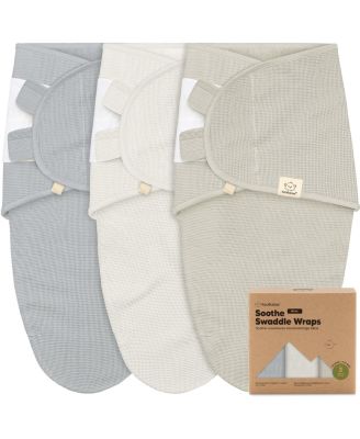 3pk Soothe Wren Swaddle Sleep Sacks, Newborn Swaddles Wrap 0-3 Months, Soft Baby Wearable Blanket
