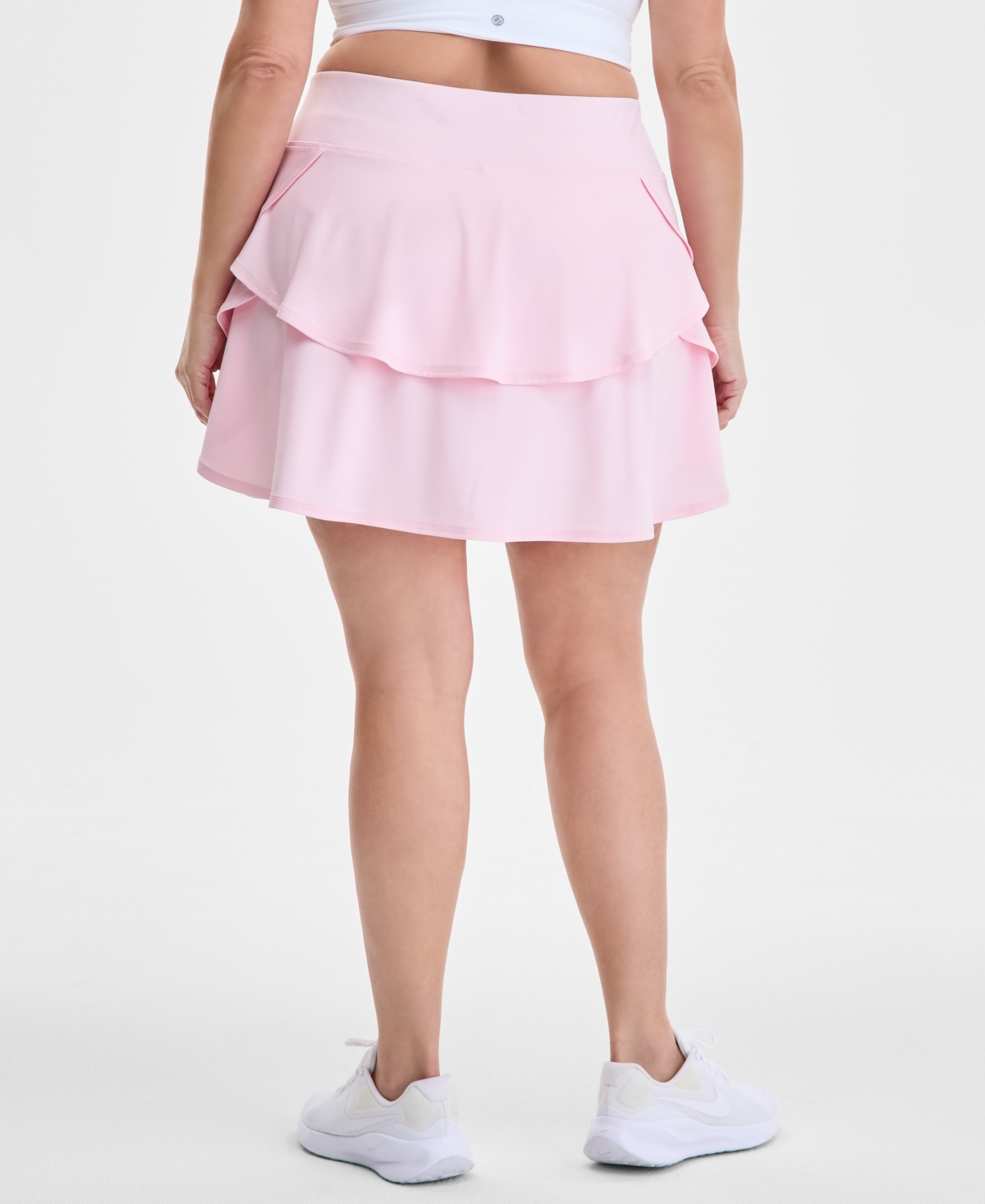 Id Ideology Plus Size Flounced Active Skort, Created For Macy's