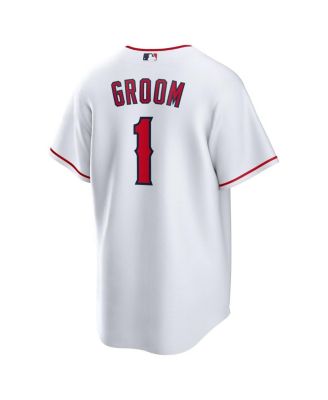 Men's&nbsp;White Los Angeles Angels 1 Groom Home Replica Jersey