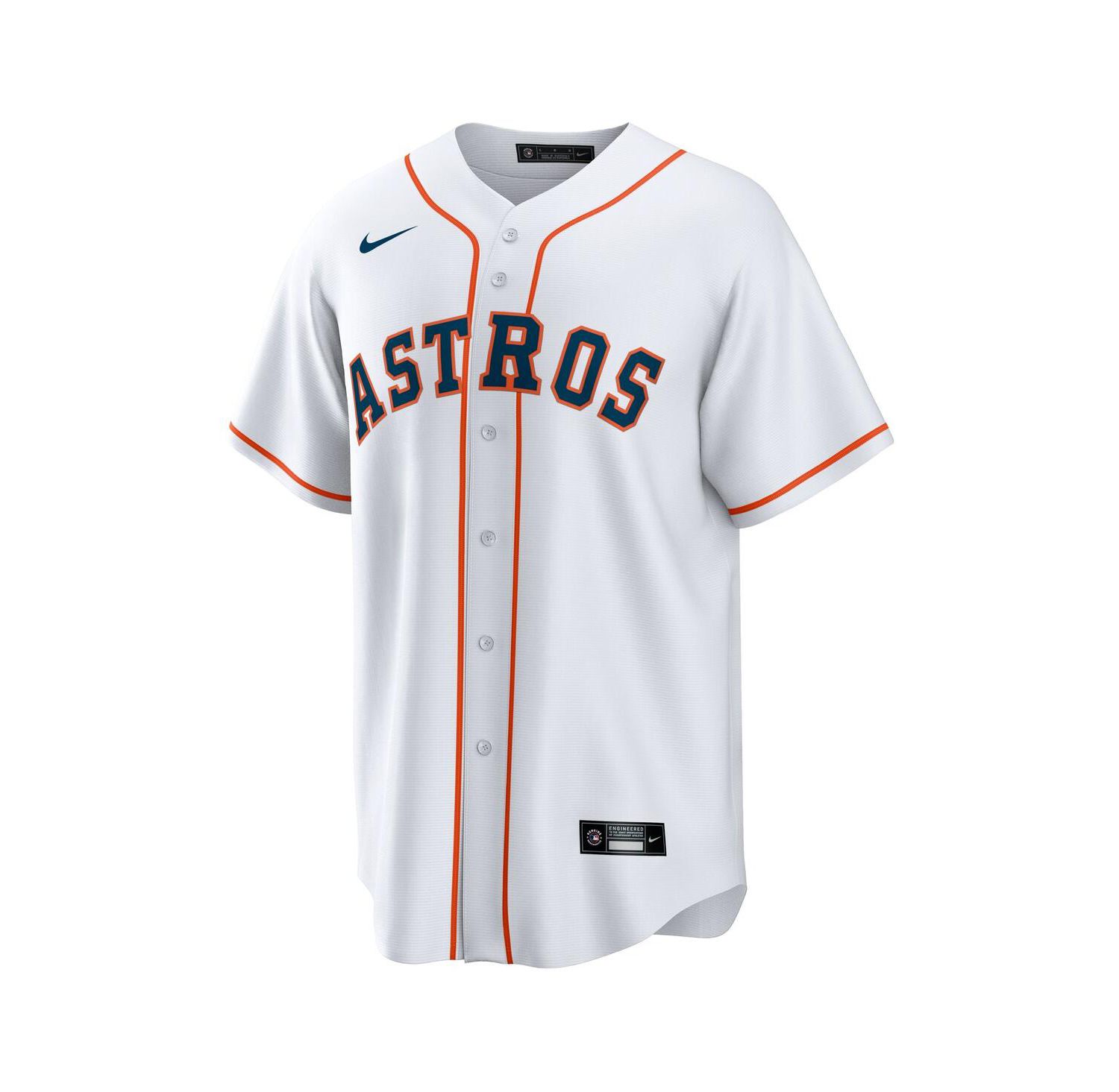 Men's White Houston Astros 1 Groom Home Replica Jersey