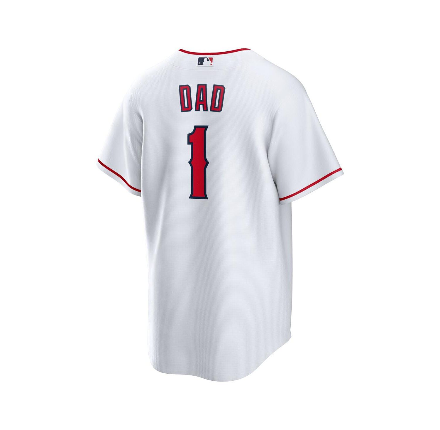 Men's White Los Angeles Angels 1 Dad Home Replica Jersey