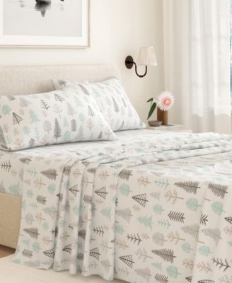 Lodge Print Ultra-Soft Turkish Cotton Flannel Sheet Set
