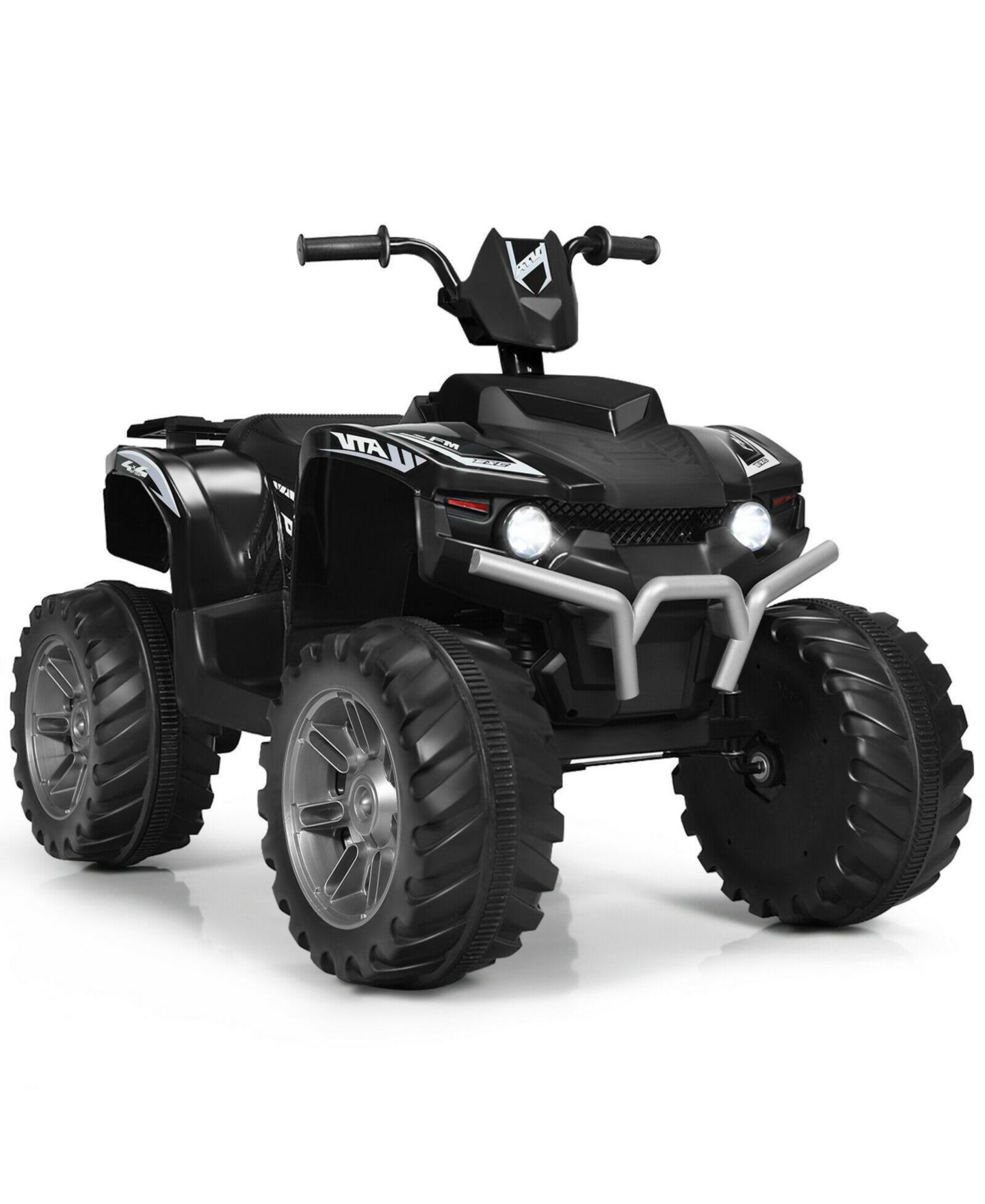 Детская игрушка Mecale 12V Kids Ride-On ATV with LED Lights, 1-Seat, Ages 3+, цвет: Чёрный — фото 1