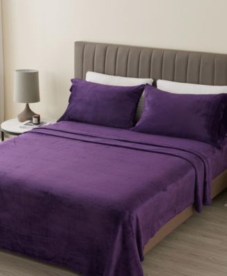 Ultra Soft & Cozy Velvet Plush Fleece Printed Sheet Set